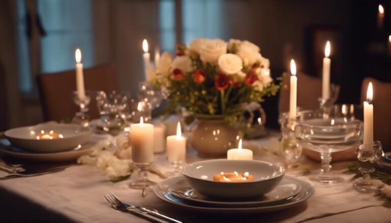 Setting Up a Romantic Candlelit Dinner at Home